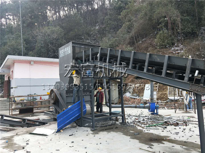 陜西安康廢鐵破碎機貨到安裝