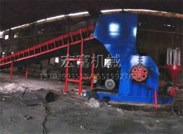 新鄭時產5噸廢鋼破碎機安裝現場